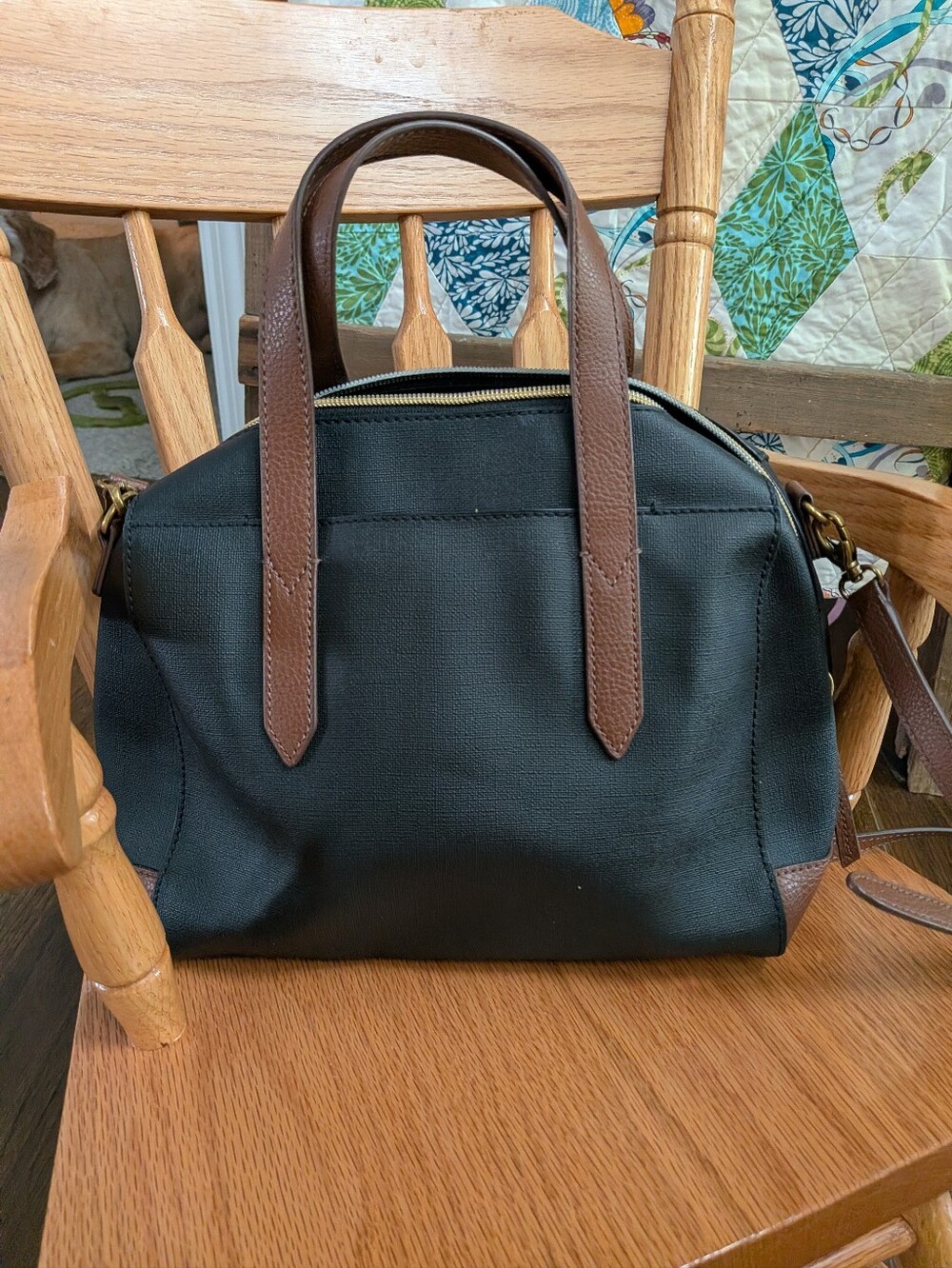 Like New FOSSIL Sydney Satchel Crossbody Bag